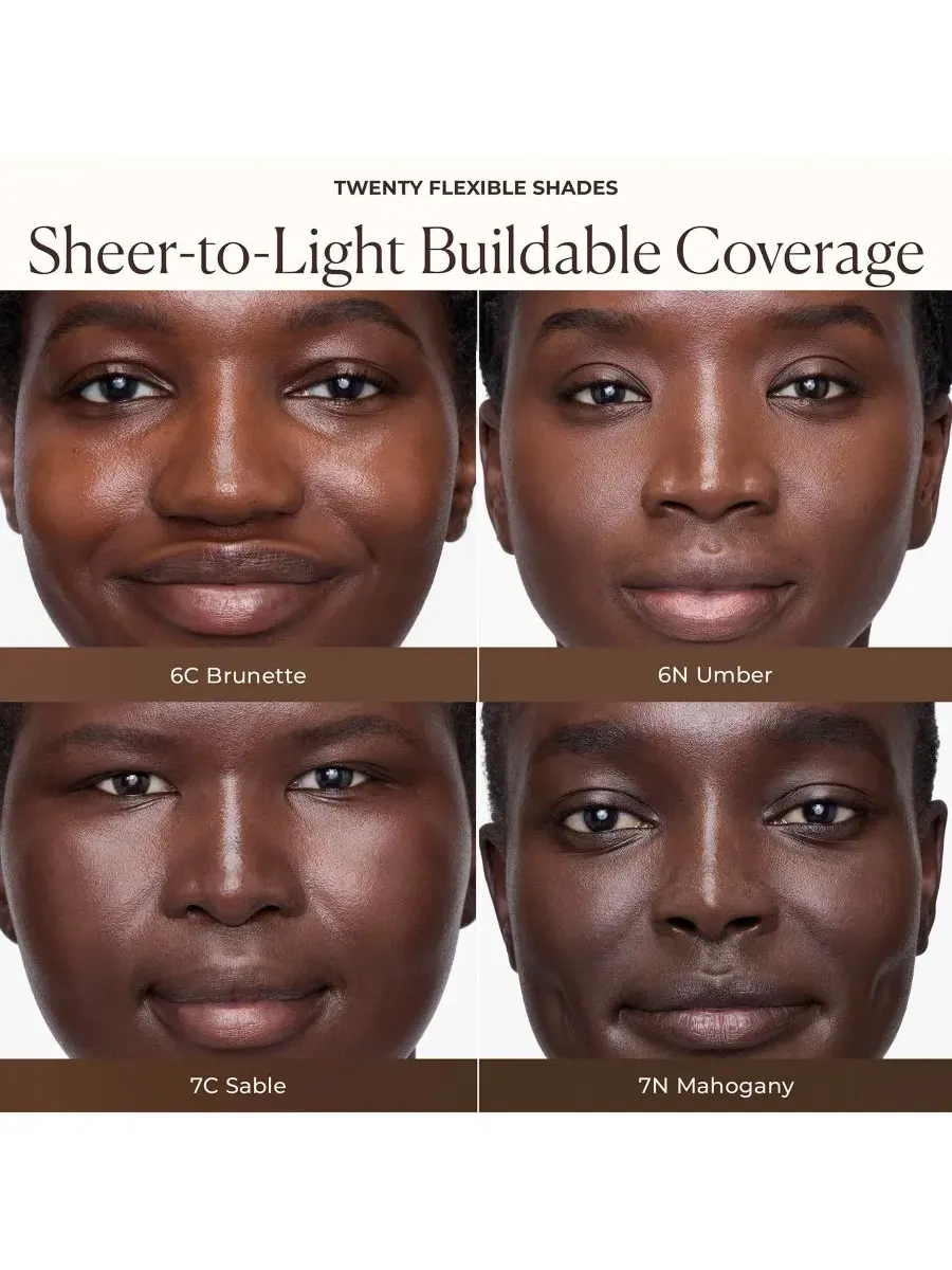 Мини-увлажняющий тонирующий крем с эффектом сияющей кожи и SPF 30 Laura Mercier, 6N Umber- Deep — изображение 4 из 10
