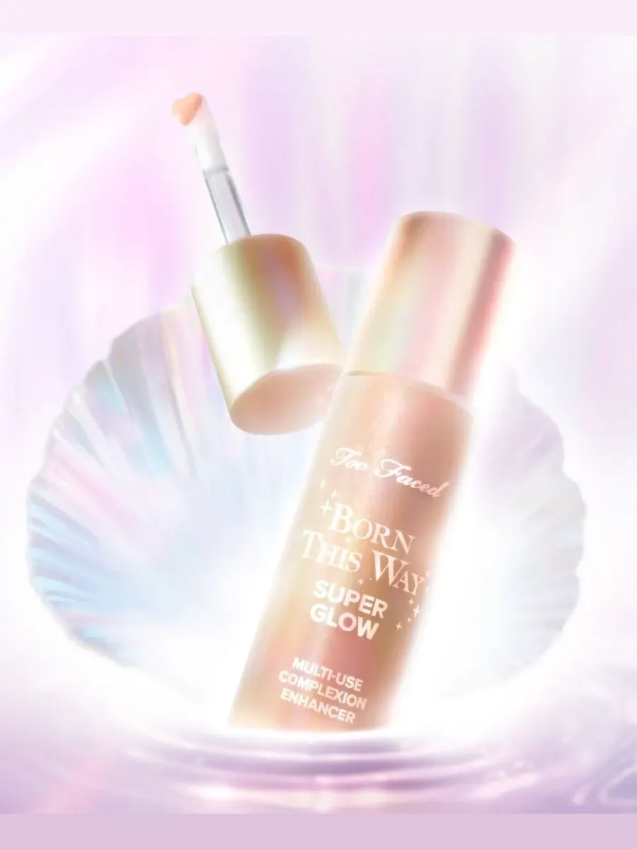 Too Faced Средство для улучшения цвета лица Born This Way Super Glow Multi-Use, 1 унция — изображение 8 из 10