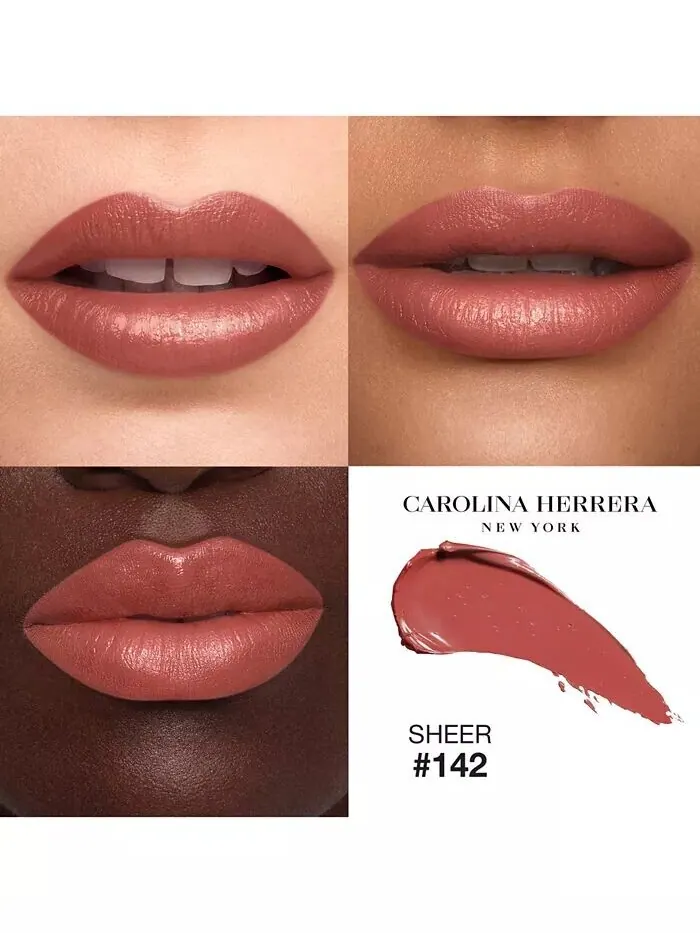 Сменная помада Fabulous Kiss Sheer Lipstick Carolina Herrera, цвет 142 - Nude Touch (Hazelnut Nude) — изображение 3 из 8
