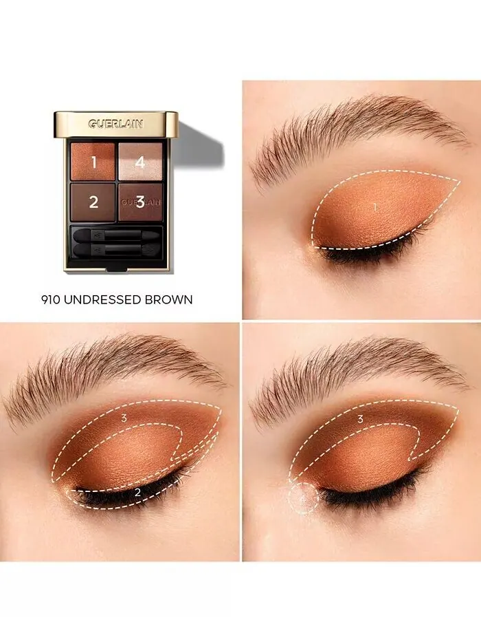 Тени для век Ombres G Quad Guerlain, цвет Wild Nudes — изображение 3 из 8