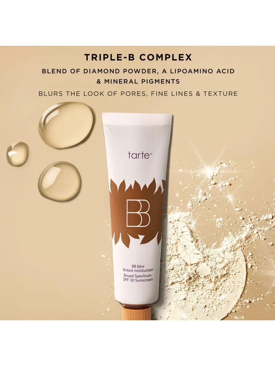 BB Blur Tinted Moisturizer - солнцезащитный крем широкого спектра действия с SPF 30 Tarte, цвет rich — изображение 9 из 9