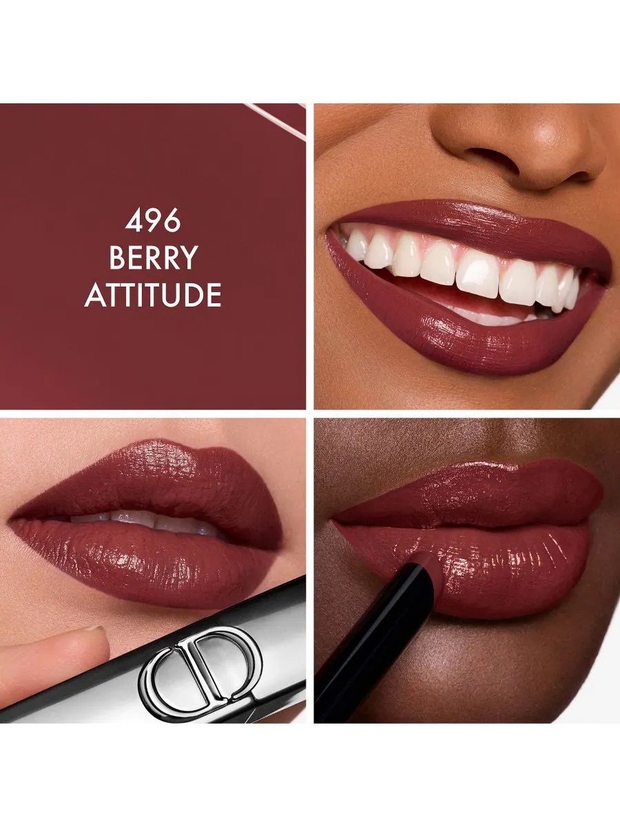 Помада Rouge On Stage DIOR, цвет 496 berry attitude — изображение 2 из 10