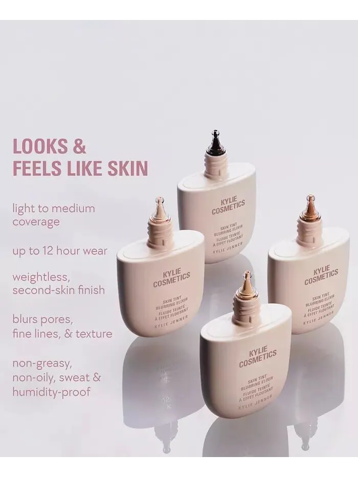 Тональный крем Skin Tint Blurring Elixir, 1 унция Kylie Cosmetics, цвет 1N (fair with neutral — изображение 7 из 10