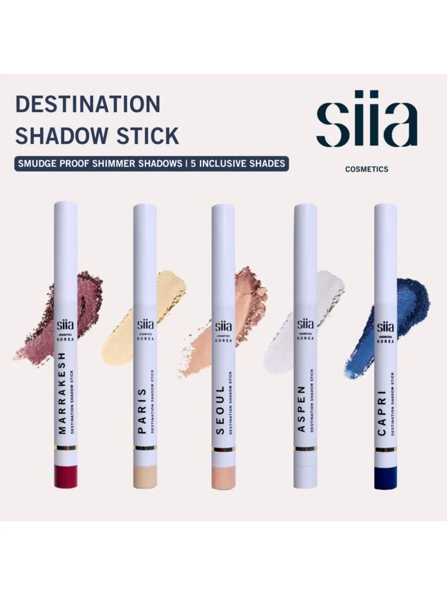 Пункт назначения Теневая Палка SIIA Cosmetics, цвет paris - champagne glitter — изображение 4 из 8