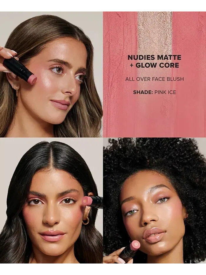 Румяна Nudies Matte + Glow Core по всему лицу, 0,2 унции Nudestix, цвет Magenta Magic (Cool Fuchsia — изображение 10 из 10