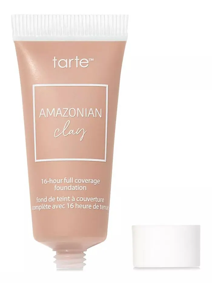 Дорожный размер Amazonian Clay 16-часовая основа с полным покрытием Tarte, цвет 51N Deep Neutral — изображение 3 из 7
