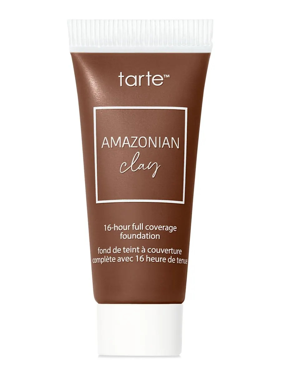 Тональный крем Amazonian Clay дорожного размера с 16-часовым полным покрытием Tarte, цвет 57n rich — изображение 1 из 7