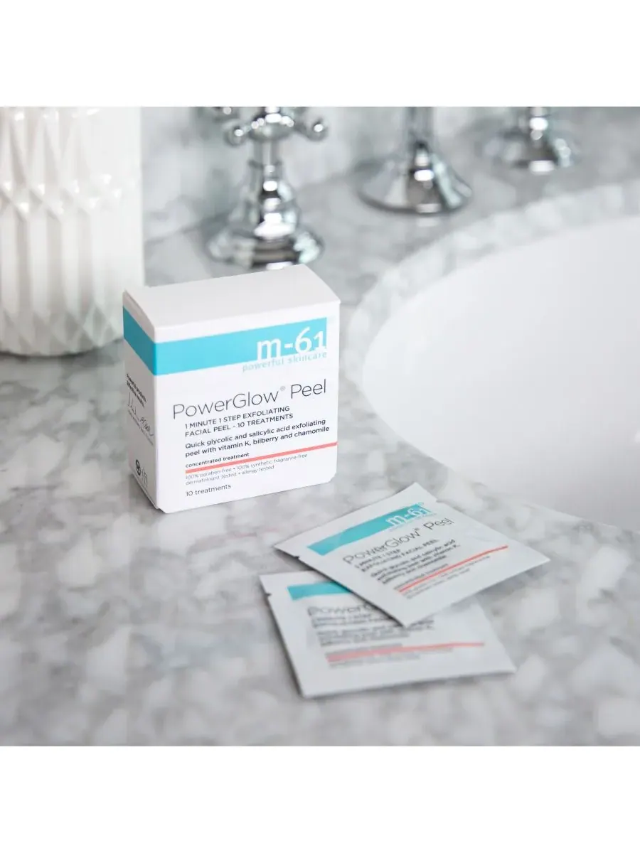 Пилинг M-61 By Bluemercury — Для лица PowerGlow Peel 1 Minute 1 Step Exfoliating Facial Peel, 60 — изображение 5 из 5