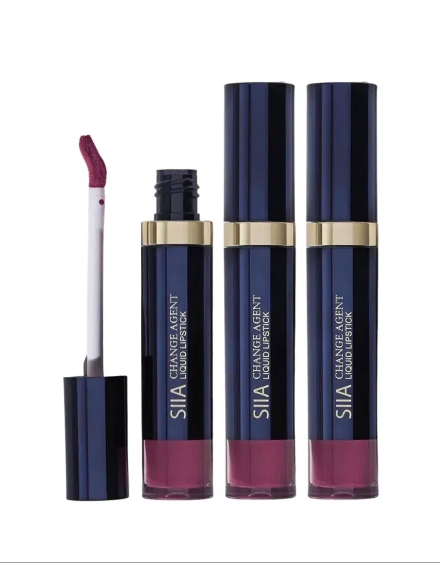 набор из 3 жидких матовых помад для губ, с эффектом стойкости SIIA Cosmetics