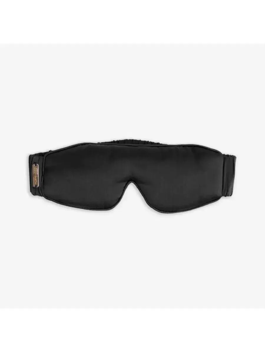 Маска для сна из шелка, модель Silk Sleep Mask Cozy Earth — черный