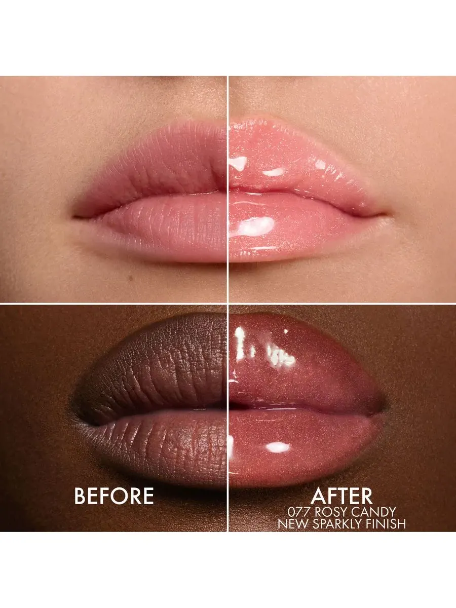 Масло для сияния губ Addict Lip Glow Oil, 0,2 унции DIOR, 077 Rosy Candy — изображение 2 из 10
