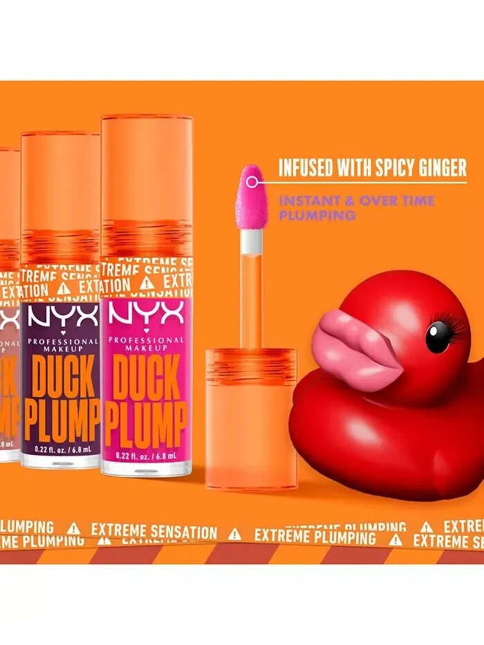 Блеск для губ Duck Plump Nyx Professional Makeup, цвет Hall Of Flame — изображение 5 из 6