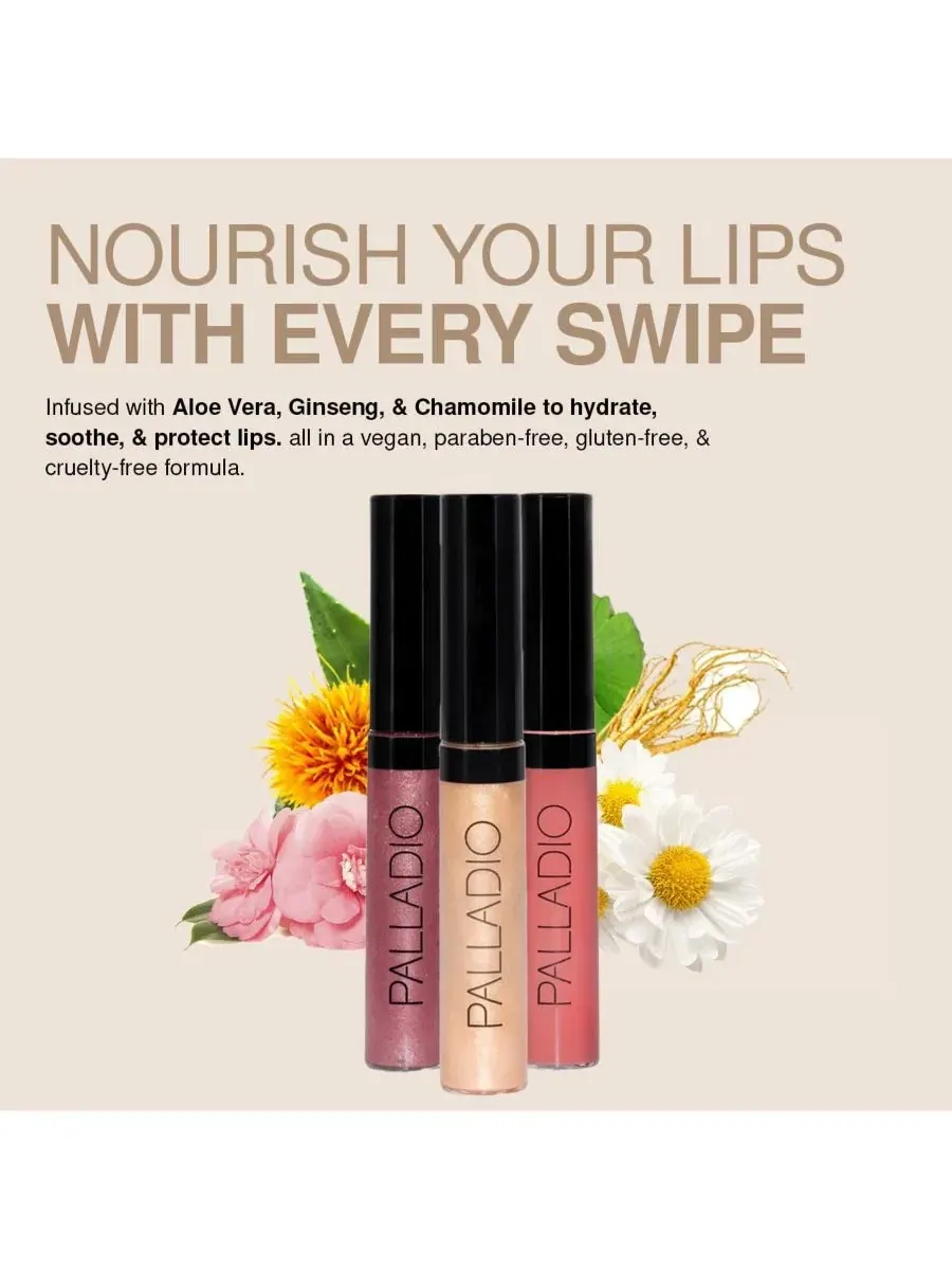 Блеск для губ - 7 г Palladio, icy mauve — изображение 6 из 7