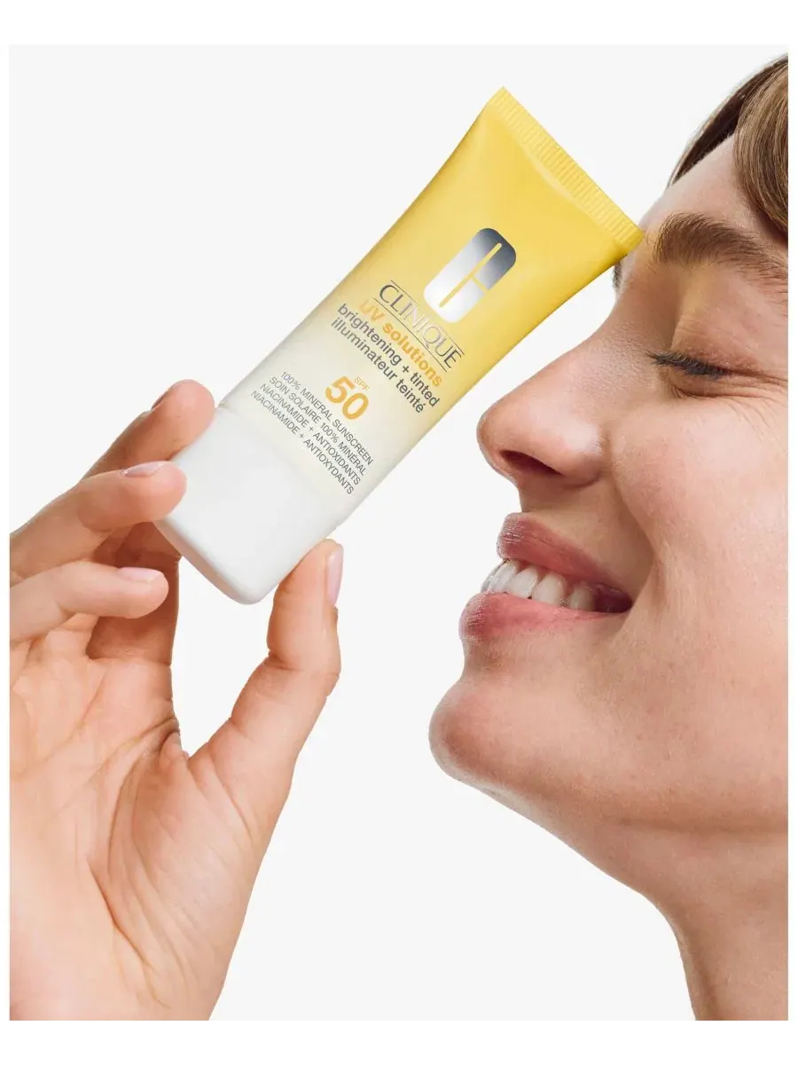 Солнцезащитный крем Clinique UV Solutions Brightening + Tinted Sunscreen SPF 50, 40 мл — изображение 7 из 8