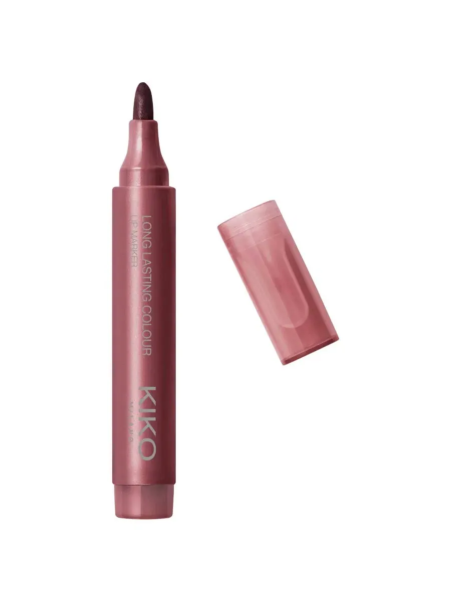 Маркер для губ с матовым финишем, 2,3 мл, Long Lasting Color Lip Marker KIKO Milano, 107 Plum — изображение 1 из 3