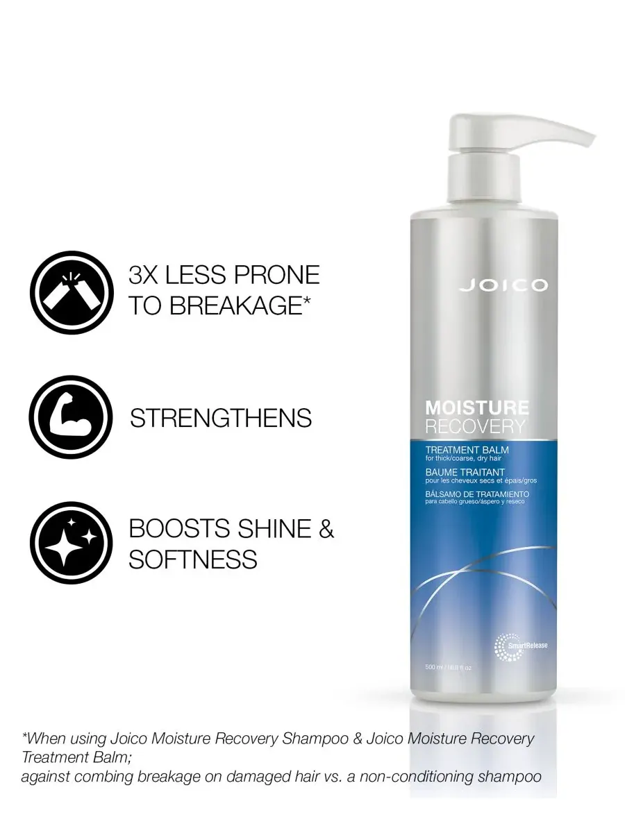 Восстанавливающий увлажняющий бальзам для жестких волос Joico Moisture Recovery Treatment — изображение 4 из 6