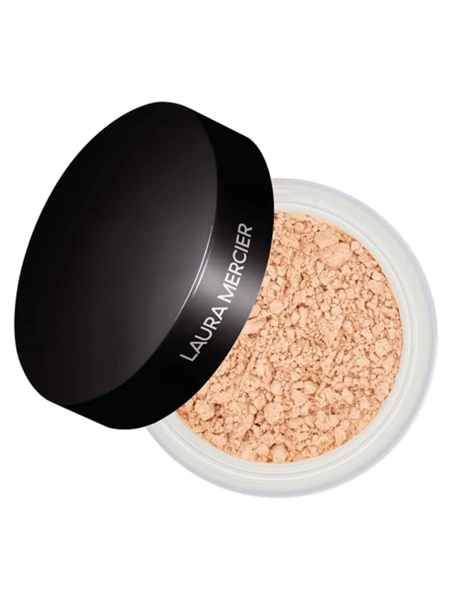 Laura Mercier Миниатюрная полупрозрачная рассыпчатая фиксирующая пудра, 0,33 унции — изображение 1 из 7