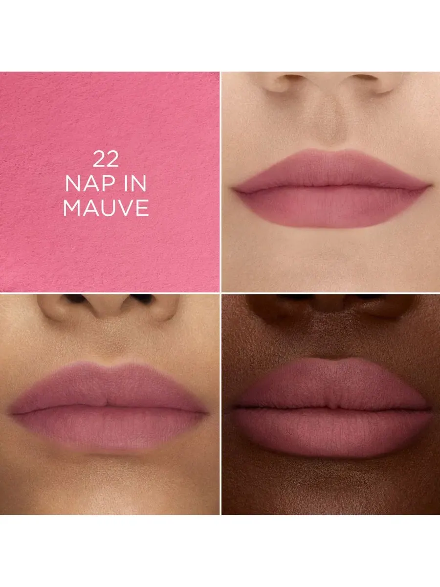 Помада-бархат для губ Lip Idôle CuddleBlur Lip Velvet, 8 г Lancôme, 22 Nap in Mauve: Neutral Muted — изображение 4 из 10