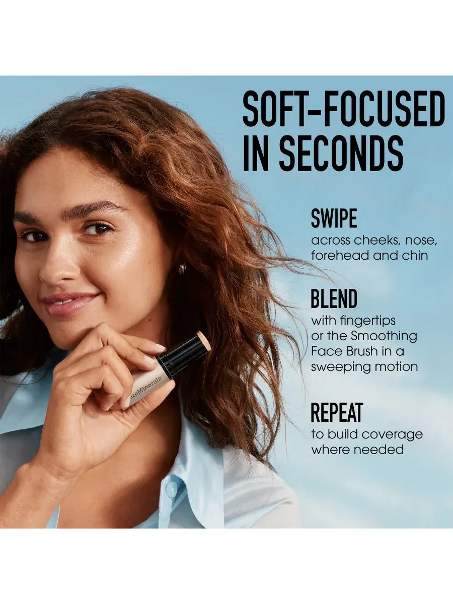 COMPLEXION RESCUE Сияющий увлажняющий тонирующий стик для лица с магнием BareMinerals, Mahogany 11.5 — изображение 5 из 10