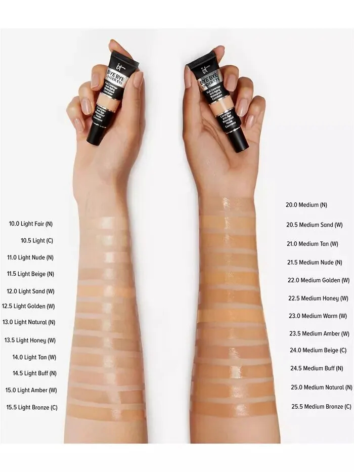 Bye Bye Under Eye Антивозрастной водостойкий консилер It Cosmetics, цвет 10.5 - Light (cool) — изображение 11 из 13