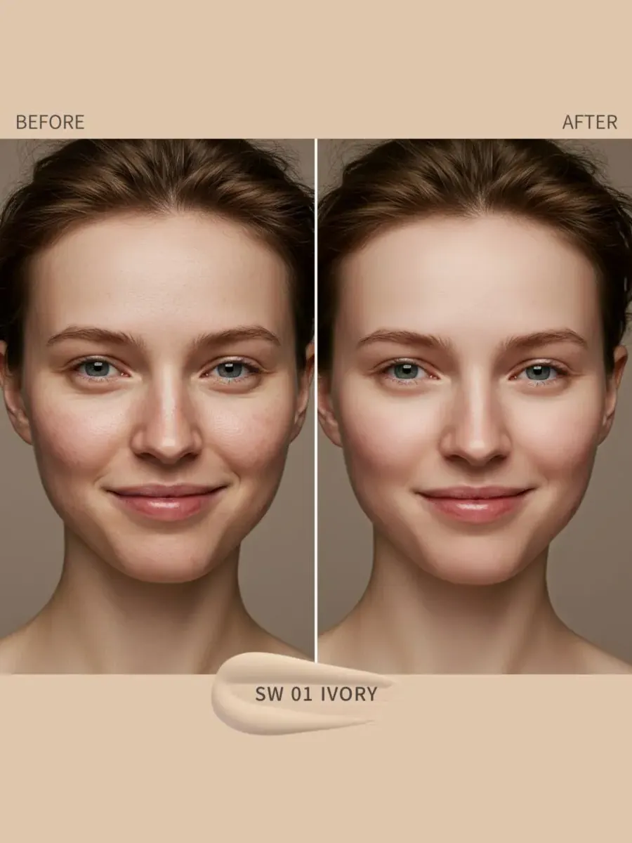 Тональный крем Seamless Fit Foundation Duo SIIA Cosmetics, sw 01 айвори — изображение 3 из 10