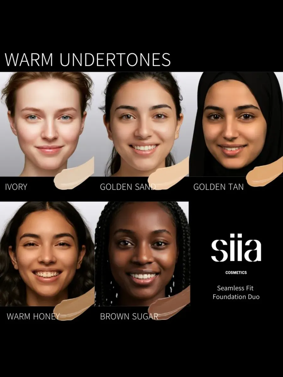 Тональный крем Seamless Fit Foundation Duo SIIA Cosmetics — изображение 4 из 10