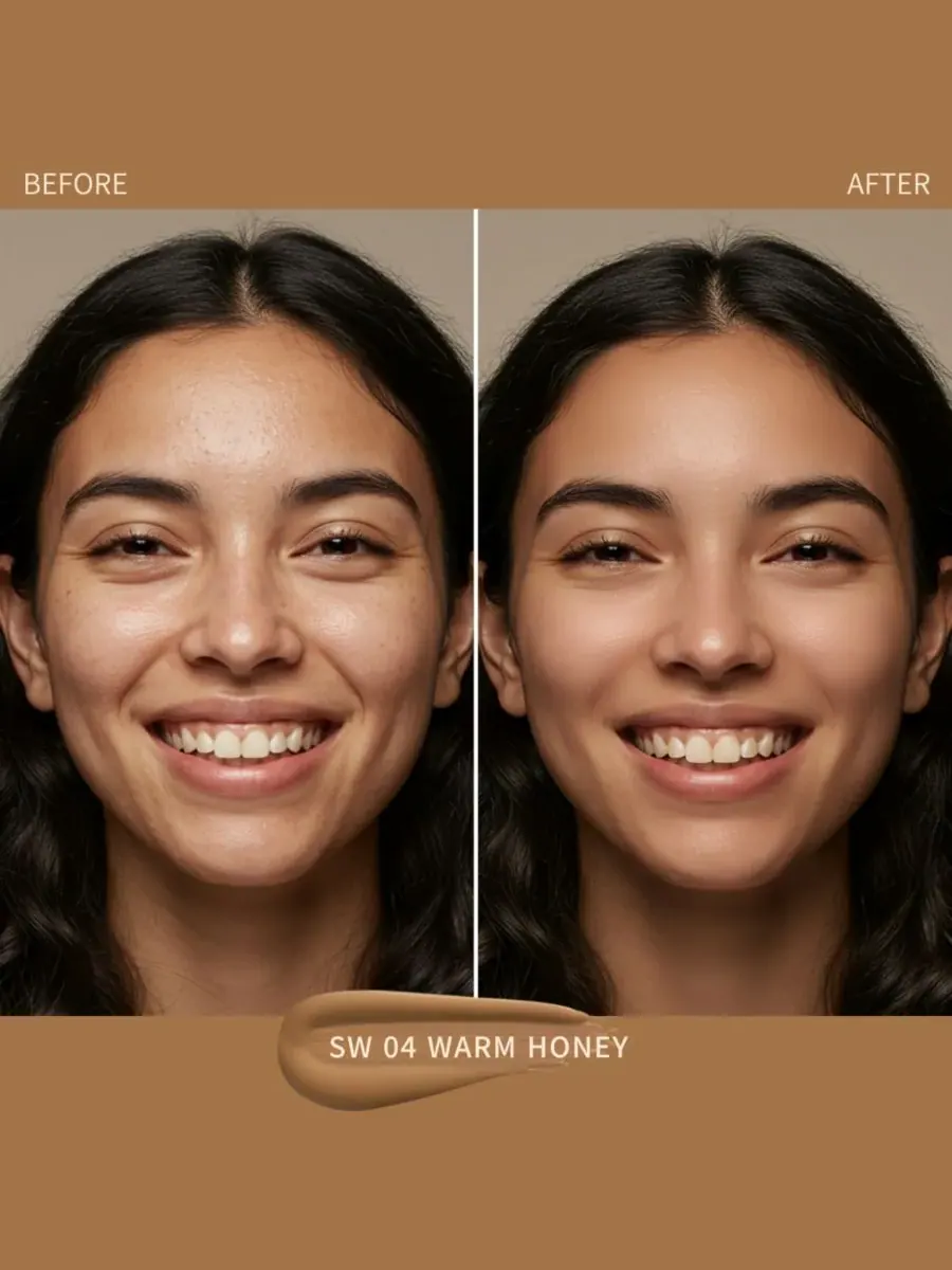 Тональный крем Seamless Fit Foundation Duo SIIA Cosmetics, Sw 04 Warm Honey — изображение 3 из 10