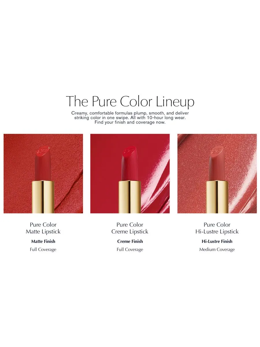 Стойкая кремовая помада Estée Lauder Pure Color, увлажняющая, оттенок Irresistible — изображение 10 из 10