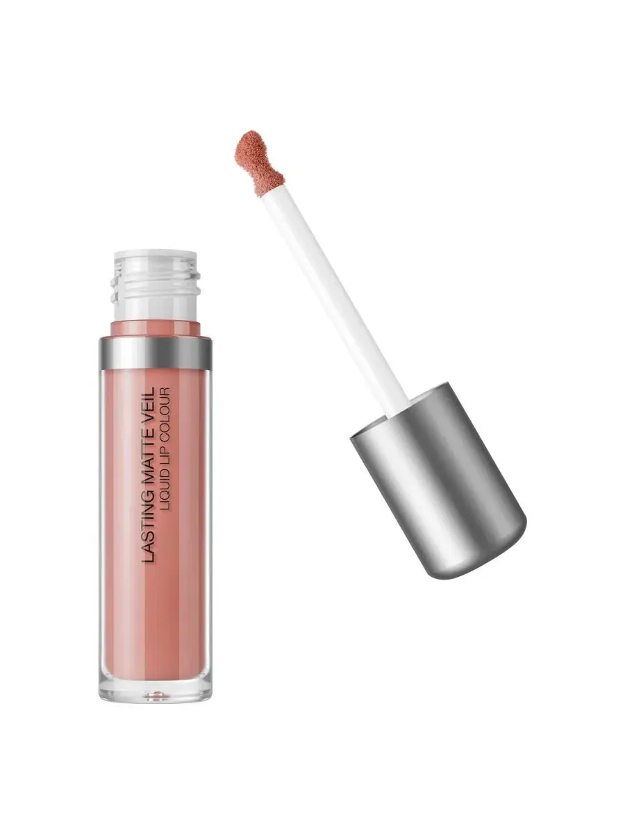 Матовая жидкая помада для губ KIKO Milano Lasting Matte Veil, 4 г — коричневый