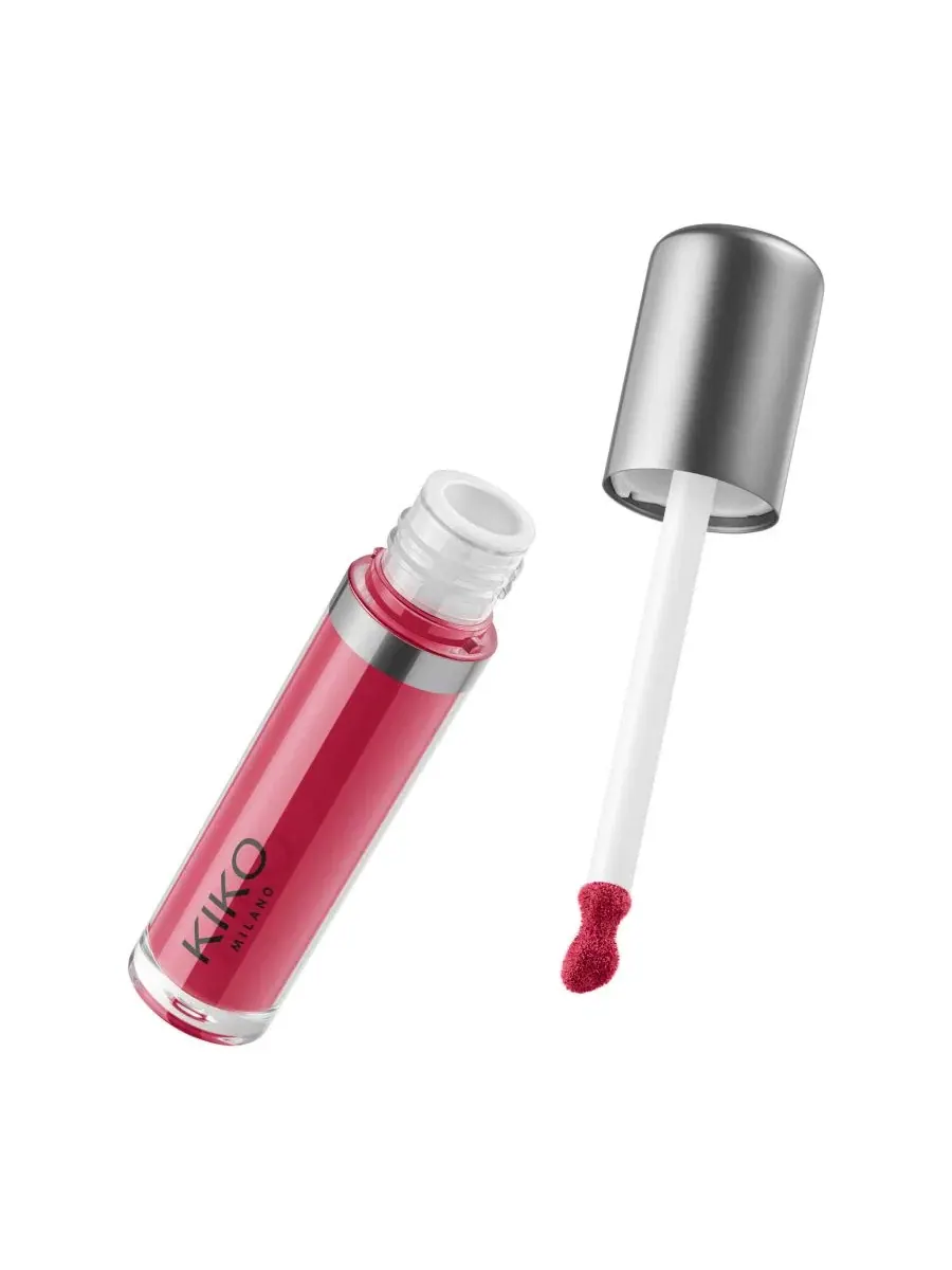Матовая жидкая помада для губ KIKO Milano Lasting Matte Veil, 4 г, Vivid Plum — изображение 3 из 8