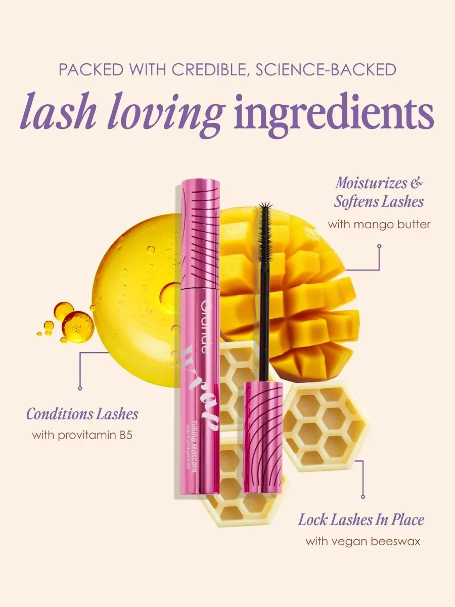 Тушь для ресниц GrandeWRAP Tubing Mascara с провитамином B5, 0,27 унции Grande Cosmetics — изображение 8 из 9