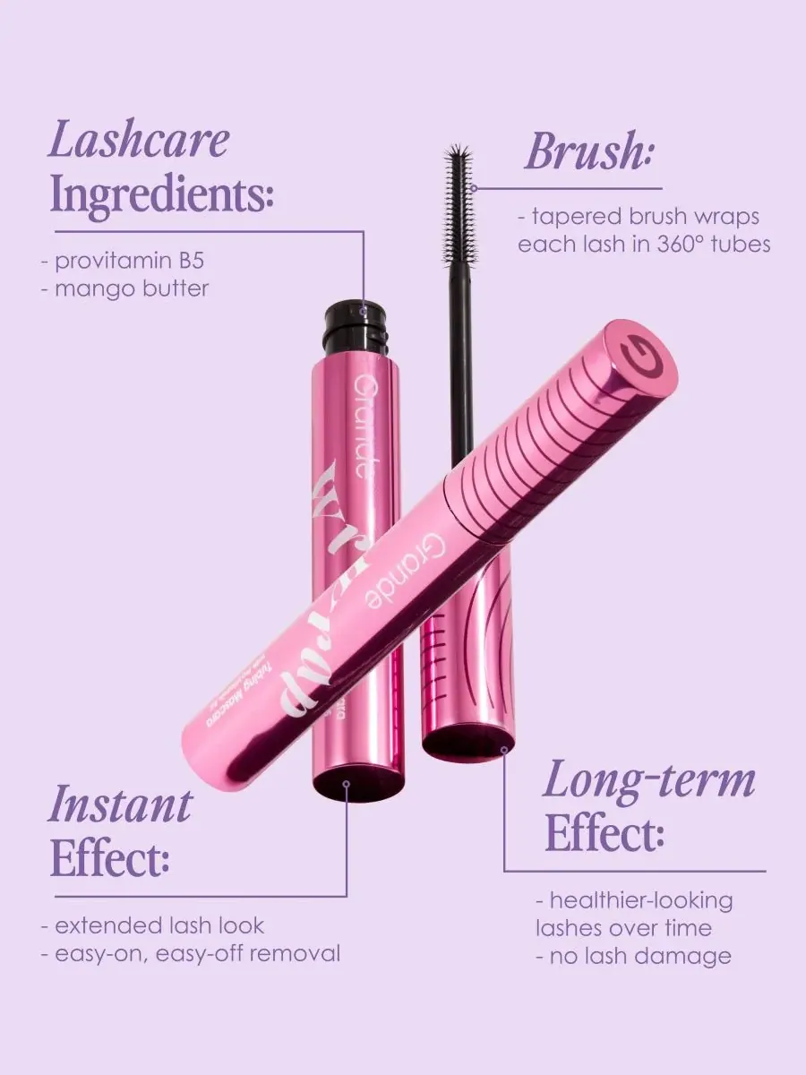 Тушь для ресниц GrandeWRAP Tubing Mascara с провитамином B5, 0,27 унции Grande Cosmetics — изображение 9 из 9