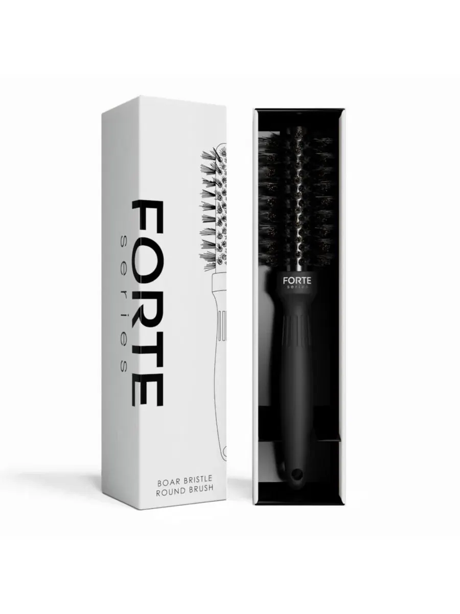 Круглая щетка для волос с щетиной кабана Forte Series — 2