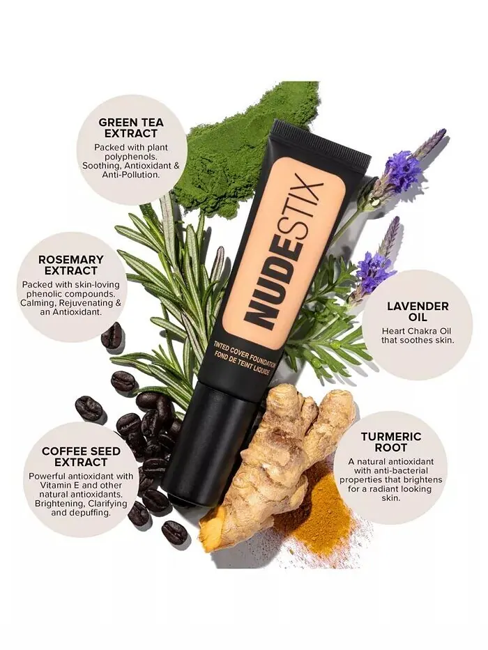 Тональная основа Tinted Cover, 0,68 унции Nudestix, цвет NUDE 3 (light neutral) — изображение 5 из 9