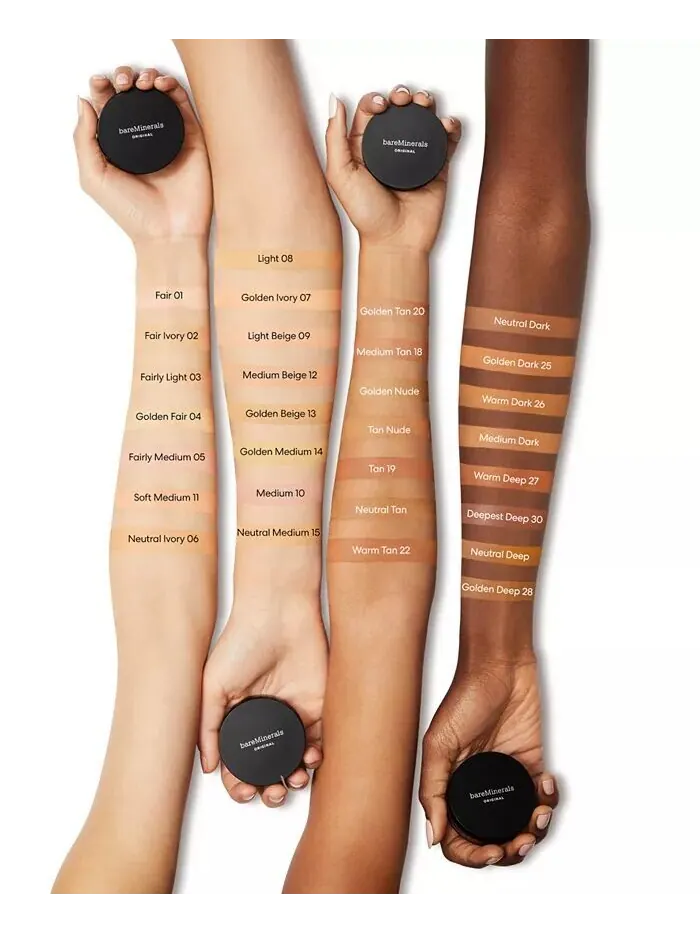 Оригинальная рассыпчатая тональная основа SPF 15 Bareminerals, цвет Deepest Deep 30 - for deepest — изображение 5 из 7