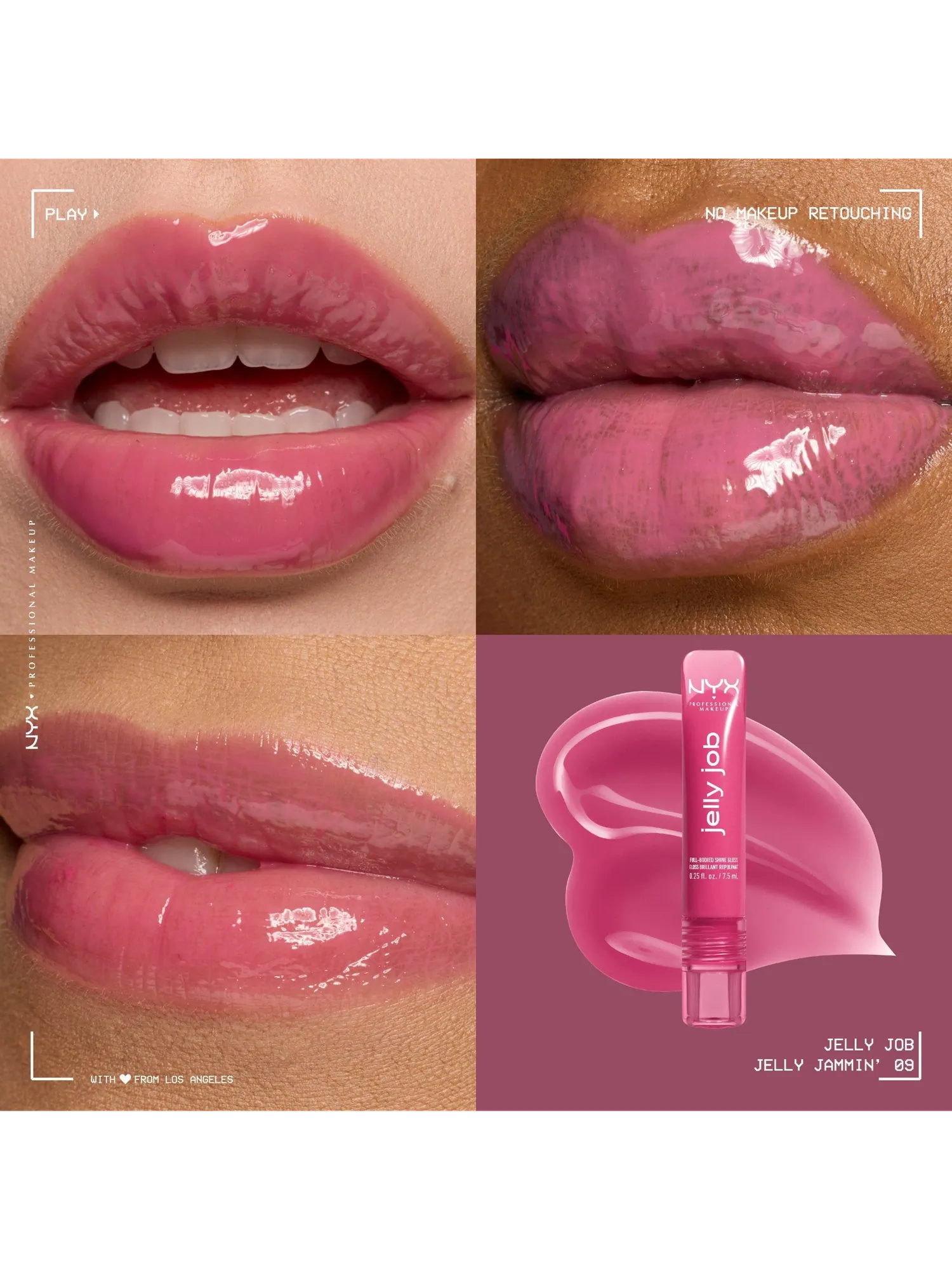 Блеск для губ NYX Professional Makeup Jelly Job, Jelly Jammin', 7.5 мл — изображение 2 из 7