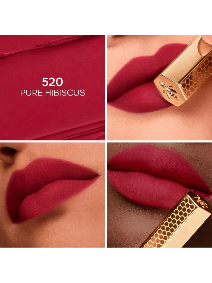 Сменный блок для помады KissKiss с медом Guerlain, 520 pure hibiscus — изображение 2 из 8