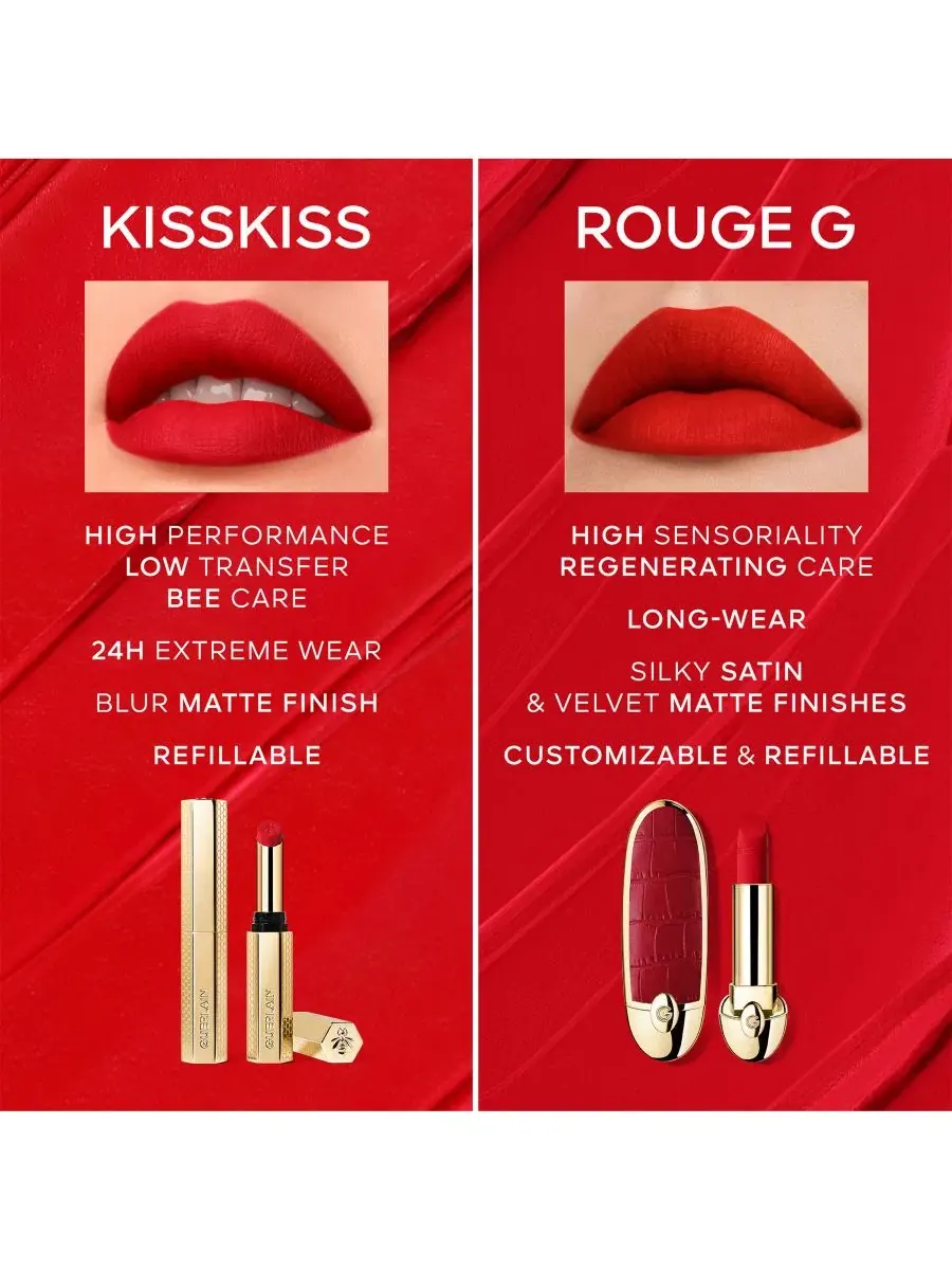 Сменный блок для помады KissKiss с медом Guerlain, 520 pure hibiscus — изображение 8 из 8