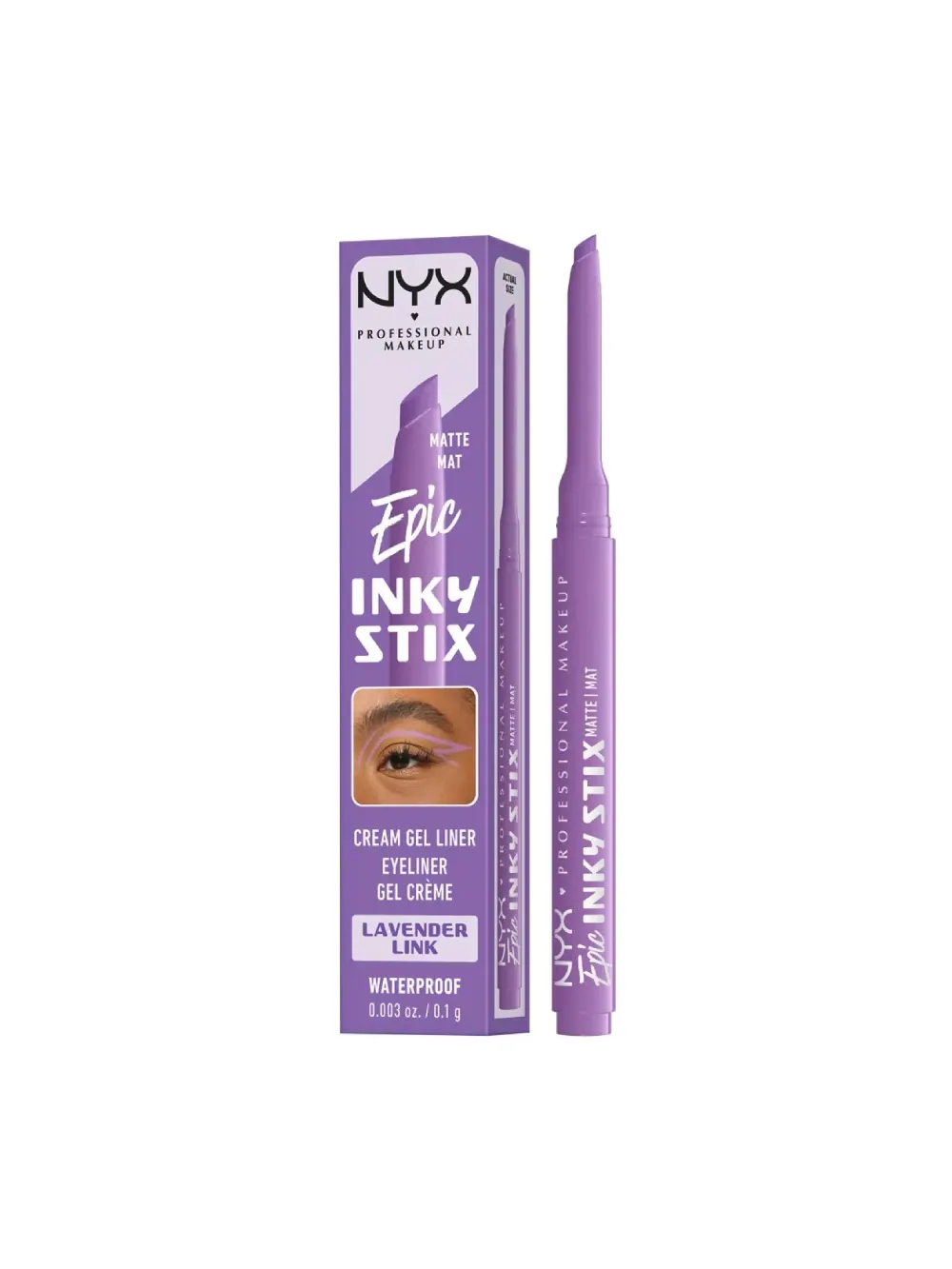 Кремово-гелевая водостойкая подводка для глаз Nyx Professional Makeup Epic Inky Stix — изображение 1 из 3