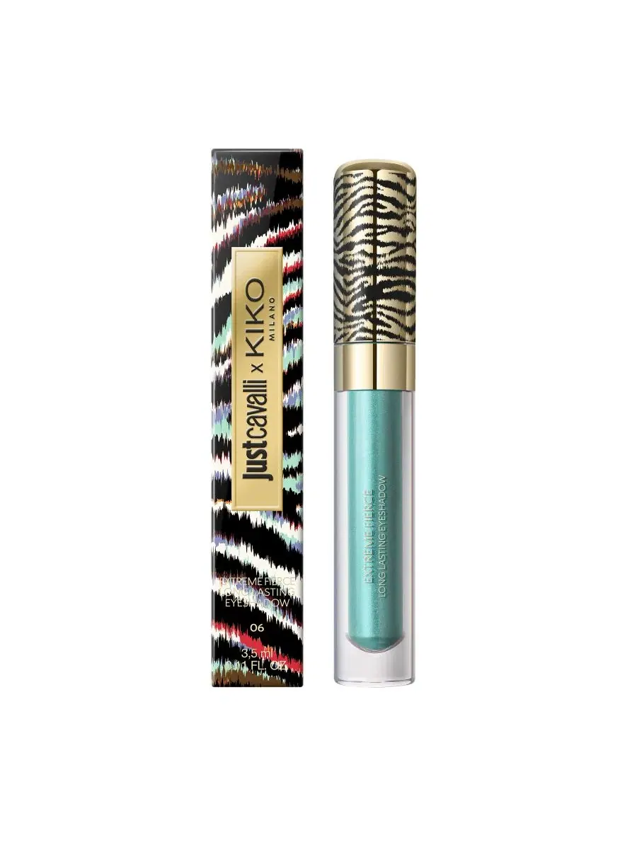 Тени для век с металлическим эффектом, 3 г KIKO Milano x Just Cavalli, 06 Jade Waves — изображение 4 из 5