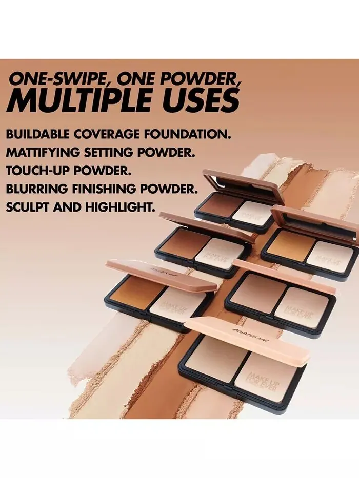 HD Skin Матовая бархатная необнаружимая стойкая размытая пудра-пудра Make Up For Ever, цвет 1N00 — изображение 11 из 11