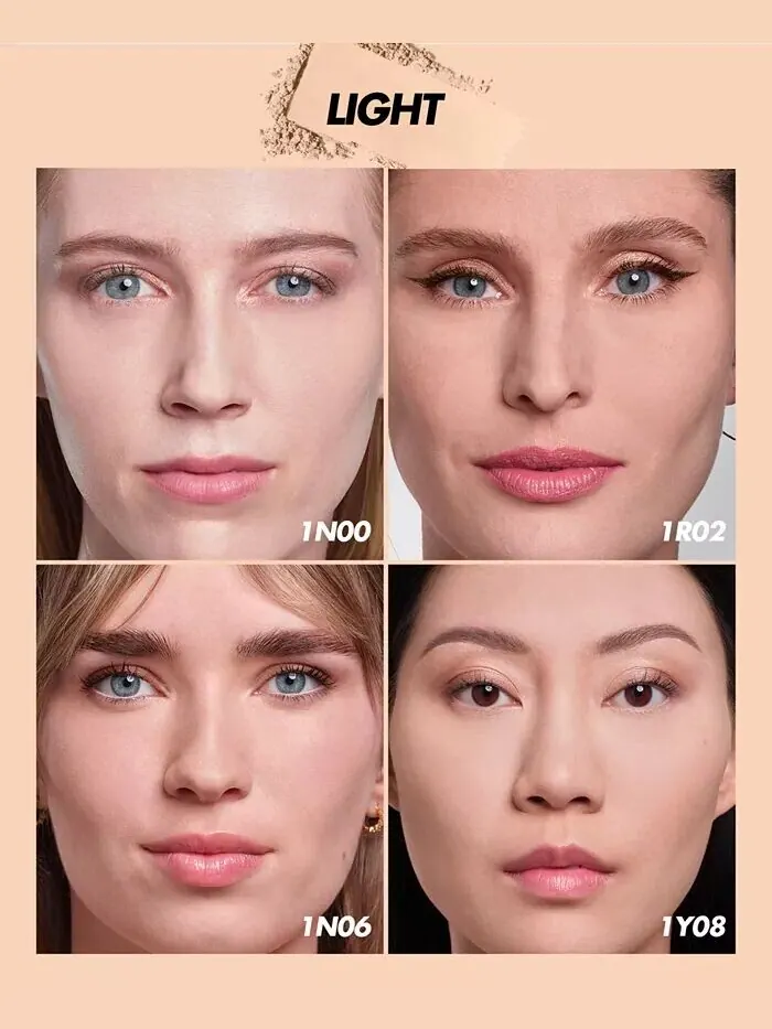 HD Skin Матовая бархатная необнаружимая стойкая размытая пудра-пудра Make Up For Ever, цвет 1N00 — изображение 5 из 11