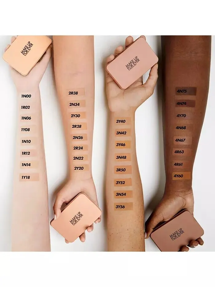 HD Skin Матовая бархатная необнаружимая стойкая размытая пудра-пудра Make Up For Ever, цвет 1N00 — изображение 7 из 11