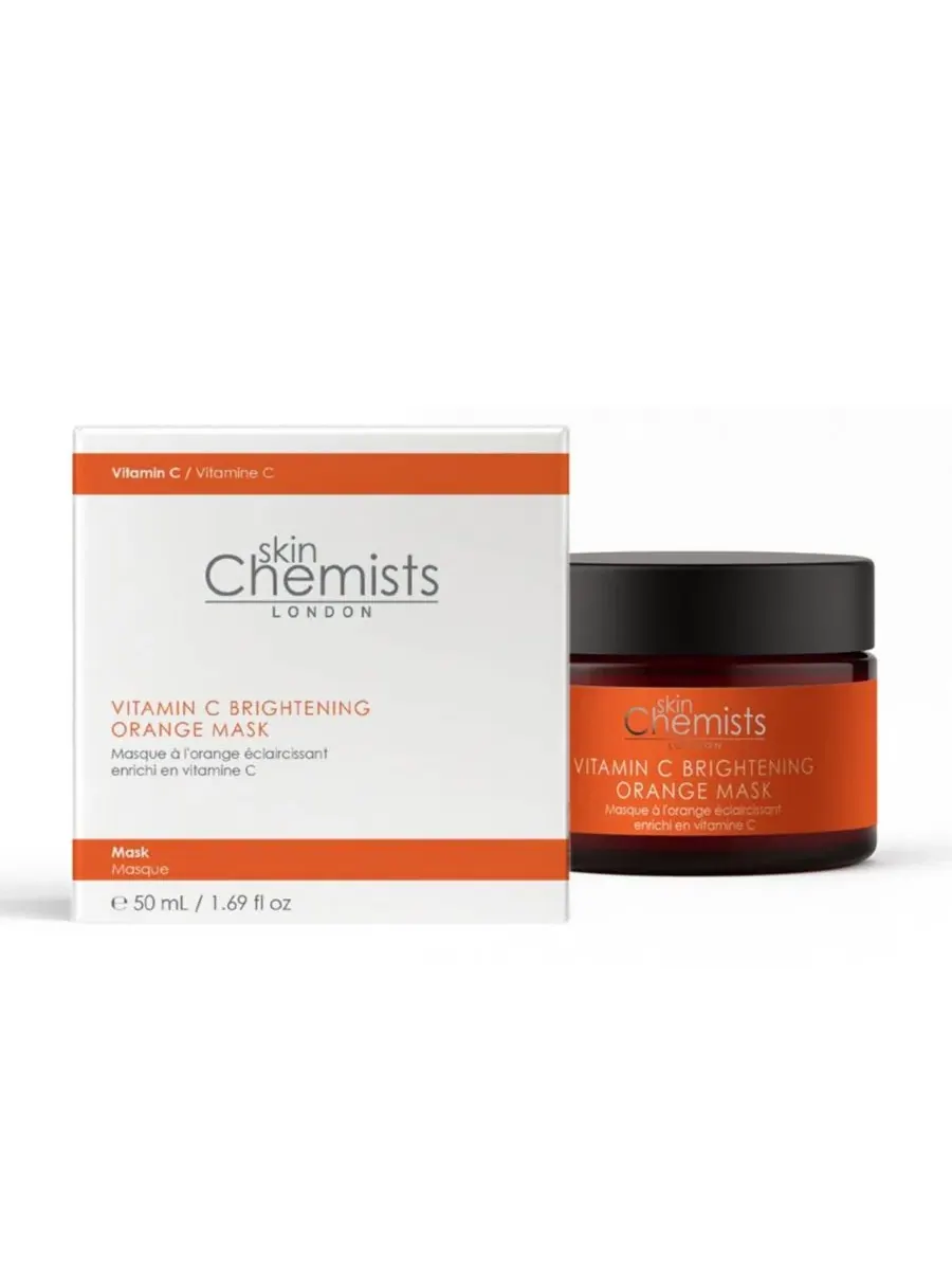 Осветляющая маска для лица с витамином C 50 мл skinChemists — оранжевый