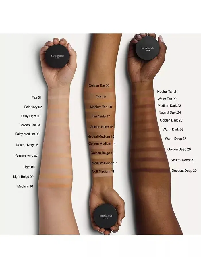 Оригинальная матовая рассыпчатая пудра SPF 15 Bareminerals, цвет Fairly Light 03 - for fair skin — изображение 3 из 5