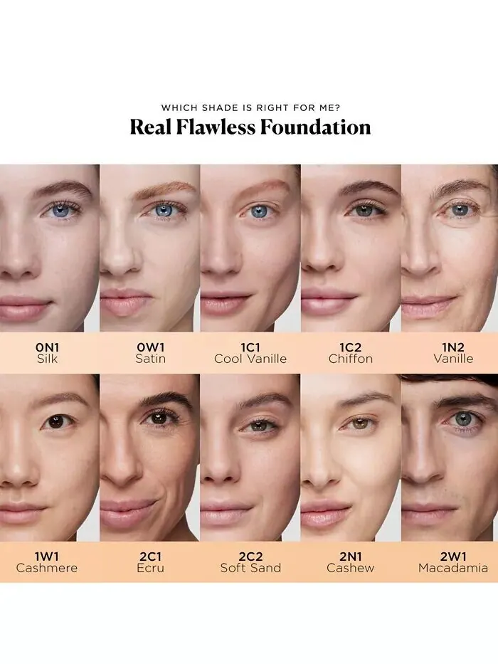 Real Flawless, невесомая, совершенствующая водостойкая основа Laura Mercier, цвет 1N2 Vanille — изображение 5 из 7