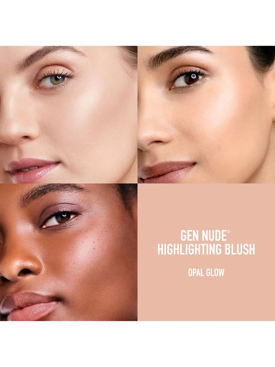GEN NUDE 2 в 1 Хайлайтер Пудра Румяна BareMinerals, цвет opal glow — изображение 3 из 10