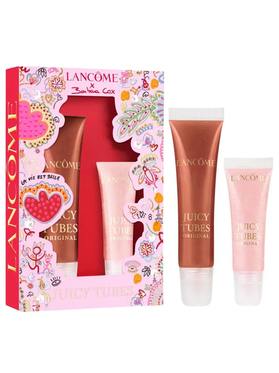 Набор блесков для губ Kiss and Treat Juicy Tubes Lancôme, 2 шт., 24 мл — изображение 1 из 7