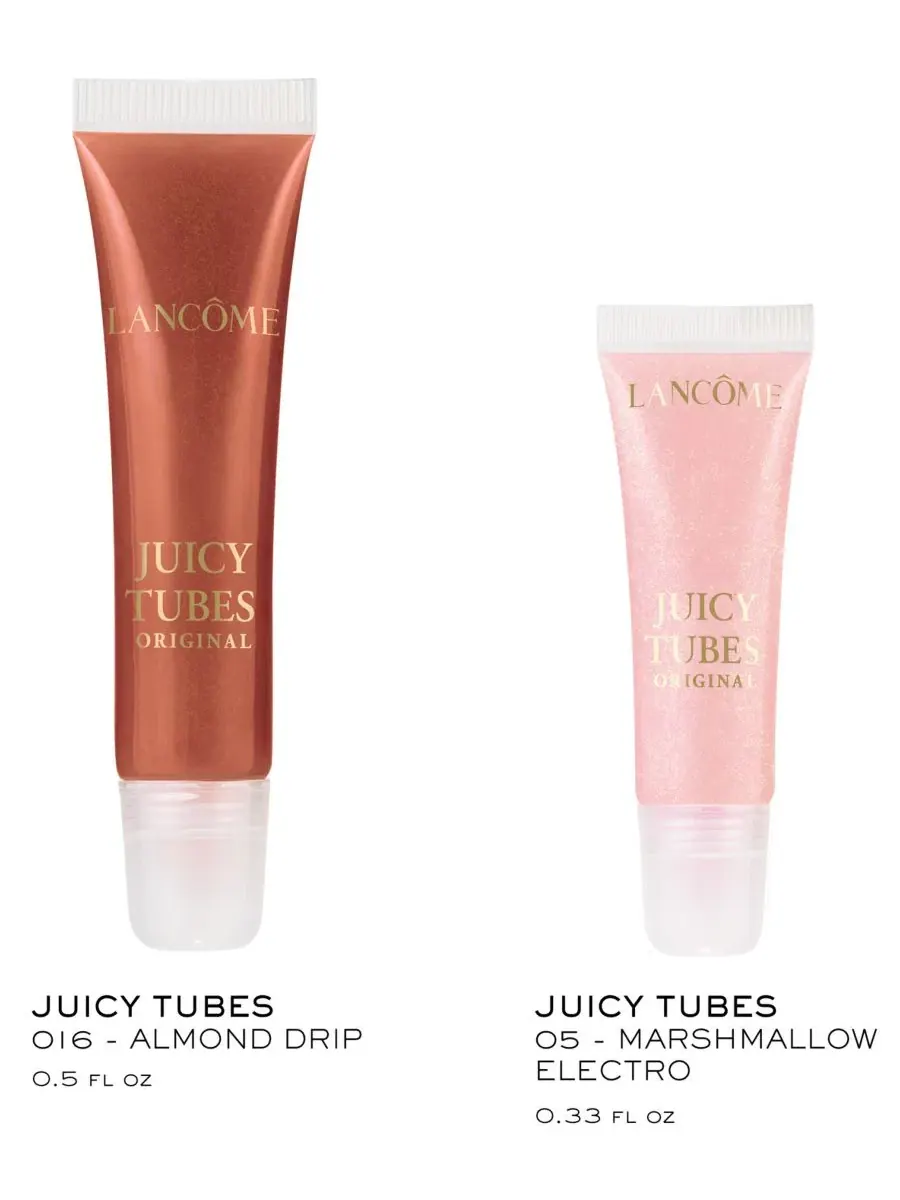 Набор блесков для губ Kiss and Treat Juicy Tubes Lancôme, 2 шт., 24 мл — изображение 2 из 7
