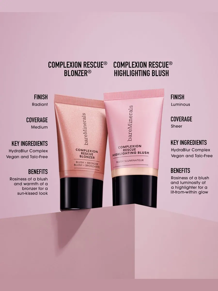 Жидкий бронзер, румяна и бронзер Complexion Rescue, 0,5 унции BareMinerals, цвет kiss copper — изображение 8 из 10